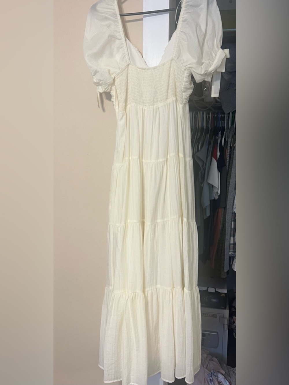 Grayson Maxi Dress in Cream - Bump Friendly - Picture 6 of 8